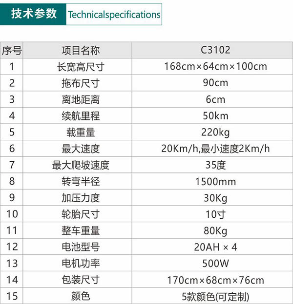 电动昂仁尘推车C3102